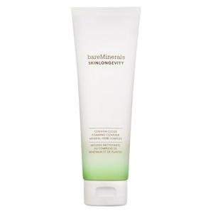 bareMinerals SKINLONGEVITY Face Cleanser - Cream-to-Foam Cleanser with Mineral Herb Complex, Removes Makeup & Sunscreen, Strengthens Skin Barrier, Purifies Without Stripping, Gentle for All Skin Types