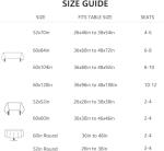 Linen Tablecloth for Rectangle Farmhouse Dining Tables