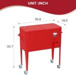 80 Quart Rolling Cooler with Bottle Opener