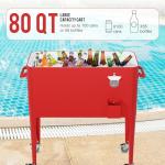 80 Quart Rolling Cooler with Bottle Opener