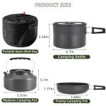 aiGear 3-Piece Non-Stick Camping Cookware Set