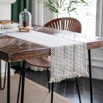 Alynsehom Boho Macrame Table Runner with Tassels