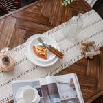 Alynsehom Boho Macrame Table Runner with Tassels