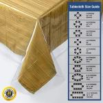Waterproof Clear Plastic Table Cover Protector 54"x54