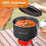 Odoland Lightweight Camping Cookware Set for 1-2