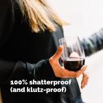 Unbreakable 20oz Stemless Outdoor Wine Glasses Set