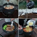 17-Piece Camping Cookware Set with Kettle