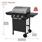 Nexgrill 3-Burner Propane Gas Grill with Tables