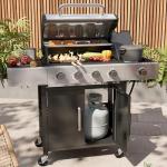 Aoxun 4-Burner Propane Grill with Side Burner