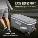 Coleman Classic Rolling Cooler with Wheels, 100-Quart