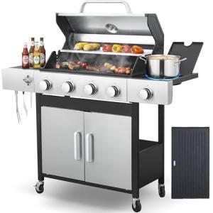 IdeaMaxx 4-Burner Outdoor Propane Gas Grill