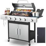 IdeaMaxx 4-Burner Outdoor Propane Gas Grill