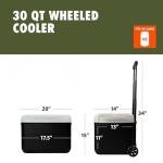30QT Portable Wheeled Cooler for Outdoor Fun
