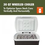 30QT Portable Wheeled Cooler for Outdoor Fun