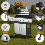 IdeaMaxx 4-Burner Outdoor Propane Gas Grill