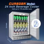 24-Inch Outdoor Stainless Steel Beverage Cooler