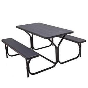 Giantex Outdoor Picnic Bench Set for Camping