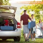 VINGLI 4 Ft Folding Picnic Table Set with Umbrella