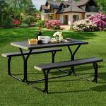 Giantex Outdoor Picnic Bench Set for Camping