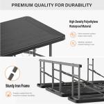 VINGLI Portable Folding Picnic Table and Bench Set