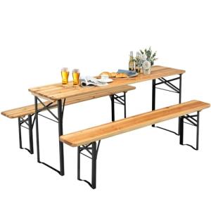 NAFORT 6FT Portable Picnic Table and Bench Set