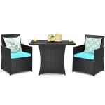 Tangkula 3-Piece Outdoor Bistro Dining Set