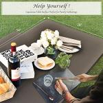 Giantex Outdoor Picnic Bench Set for Camping