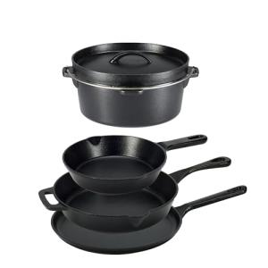 5-Piece Pre-Seasoned Cast Iron Cookware Set