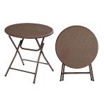 VINGLI 32" Round Folding Table for Outdoor Events