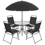 Shintenchi 6-Piece Patio Dining Set with Umbrella