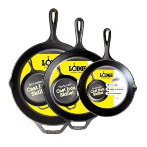 Lodge Cast Iron Skillet Set - PFAS-Free Non-Stick