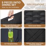 9-Piece Outdoor Patio Dining Set with Cushions