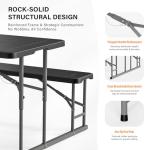 VINGLI Portable Folding Picnic Table and Bench Set