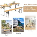 NAFORT 6FT Portable Picnic Table and Bench Set