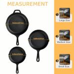 EWFEN 3-Piece Cast Iron Skillet Set