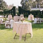 VINGLI 32" Round Folding Table for Outdoor Events