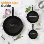 Utopia Kitchen Pre-Seasoned Cast Iron Skillet Set