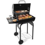 SUNLIFER Barrel Charcoal Grill with Side Table