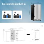 15" Outdoor Beverage Refrigerator, Holds 120 Cans