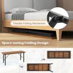 Tangkula 59" Foldable Outdoor Dining Table for 6