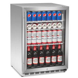 ICEJUNGLE 24-Inch Outdoor Beverage Cooler for 160 Cans
