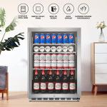ICEJUNGLE 24-Inch Outdoor Beverage Cooler for 160 Cans