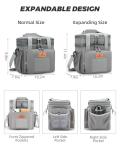 Large Expandable Insulated Tactical Lunch Box