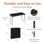 Amazon Basics 4 Ft Portable Folding Dining Table