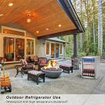 ICEJUNGLE 24-Inch Outdoor Beverage Cooler for 160 Cans