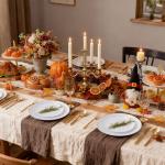 150PCS White and Gold Party Plates and Silverware