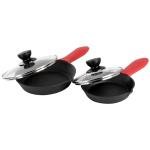 13-Piece Pre-Seasoned Cast Iron Skillet Set