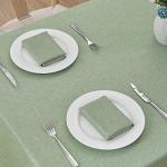 Sage Green Waterproof Rectangle Tablecloth for Outdoor Use
