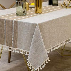 Waterproof Rustic Tablecloth for Outdoor Dining