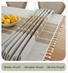 Waterproof Rustic Rectangle Tablecloth for Outdoor Dining
